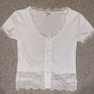 Lacey White Tee XS